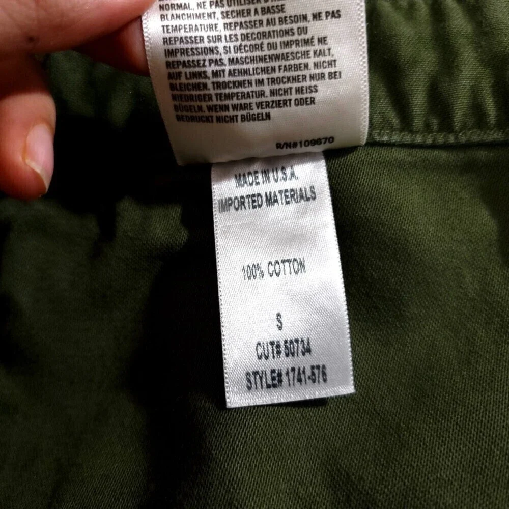 CITIZENS OF HUMANITY Marta Utility Jumpsuit Workwear Coverall Minimal Cargo Army